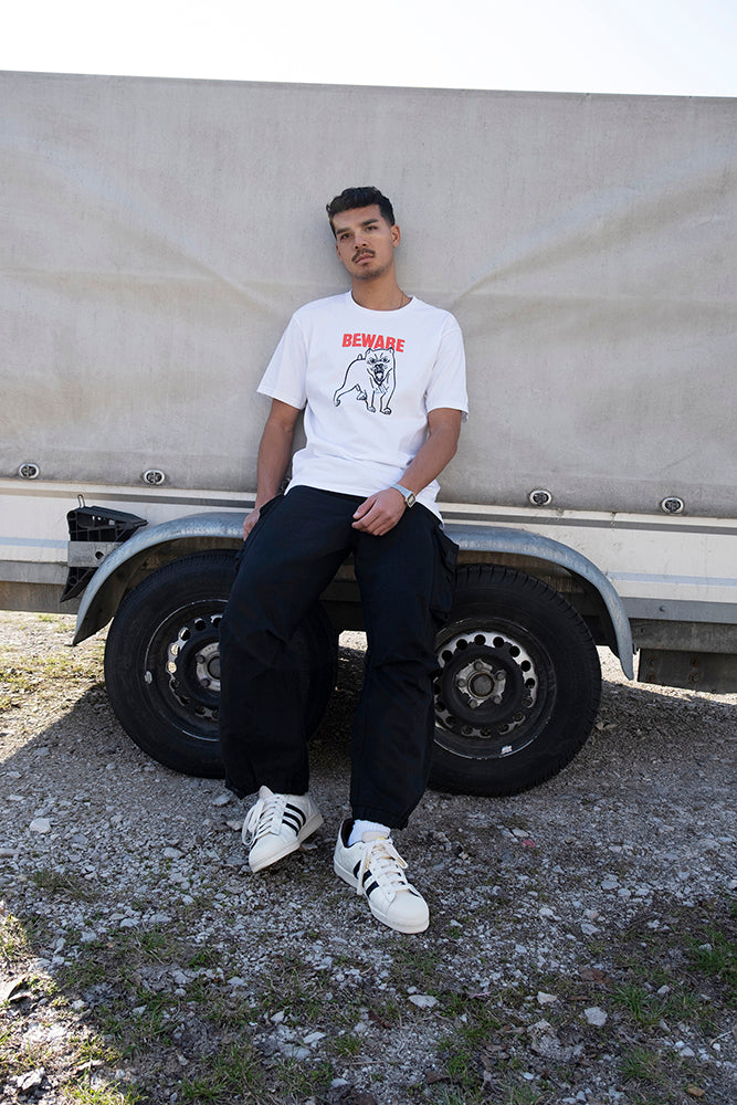 "DRAMA" T-SHIRT / white