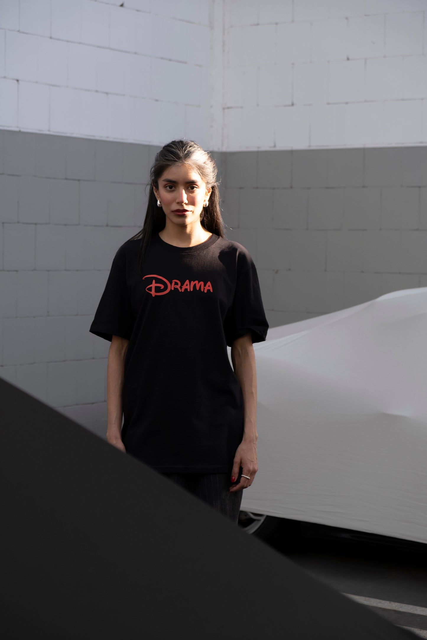 "DRAMA" T-SHIRT / black