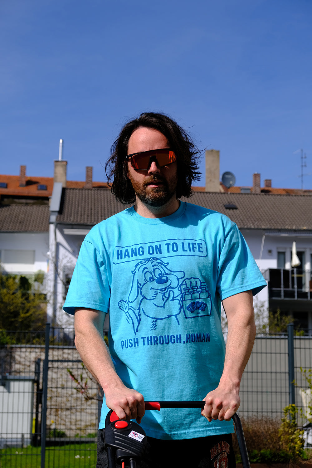 "HANG ON  T-SHIRT / Turquoise