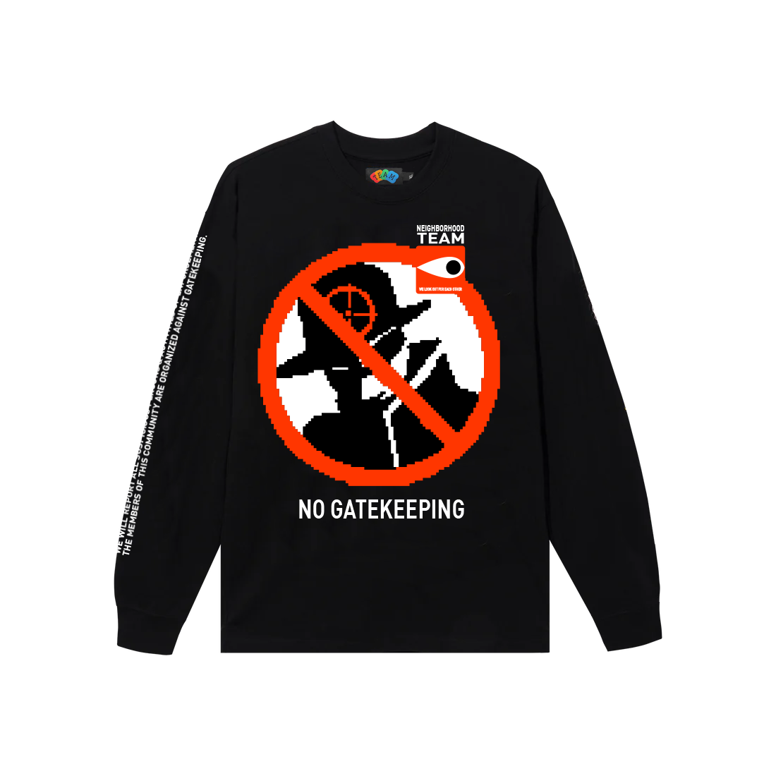 "NO GATEKEEPING" Longsleeve Shirt / black