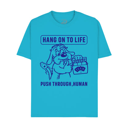 "HANG ON  T-SHIRT / Turquoise